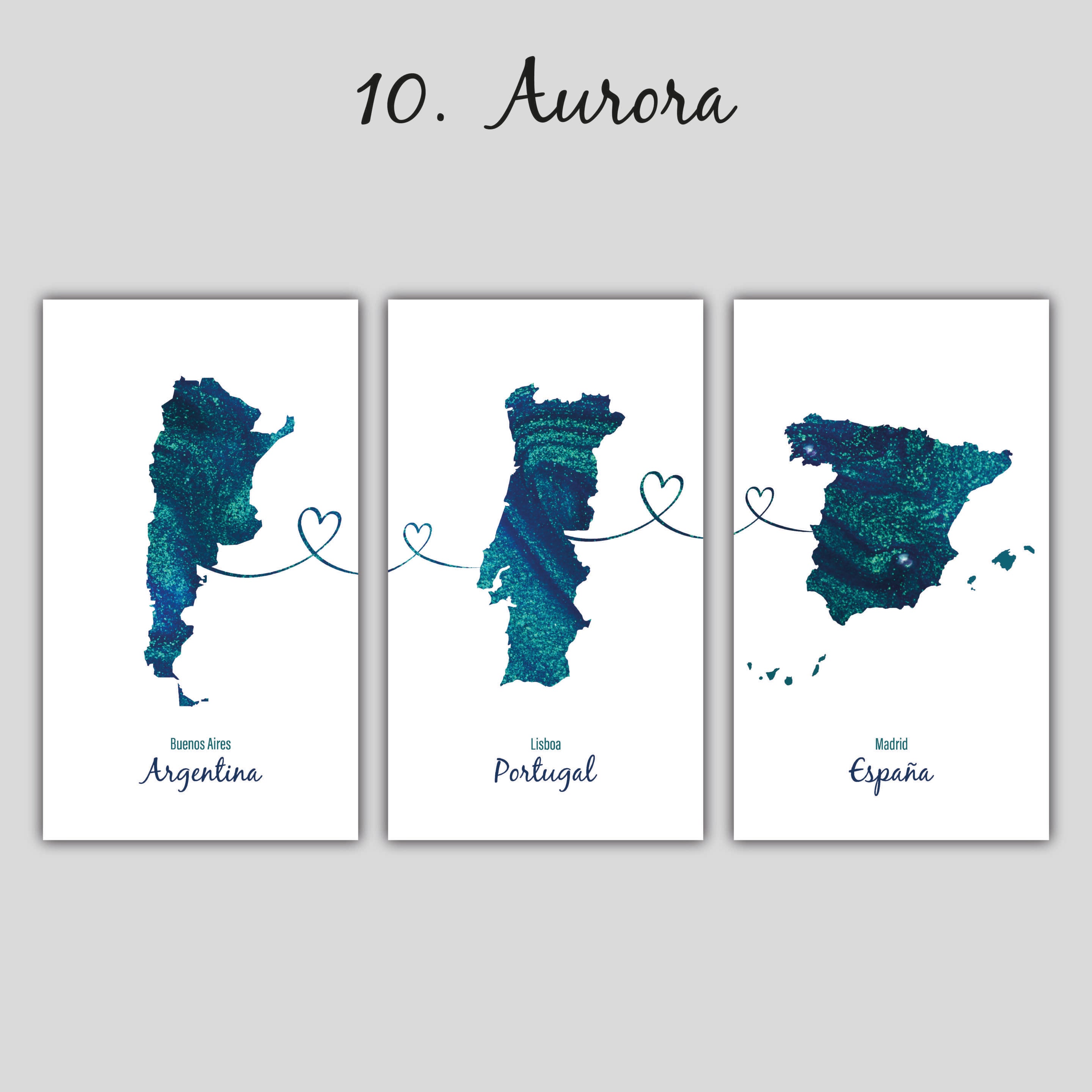 cuadros personalizados mapas de países