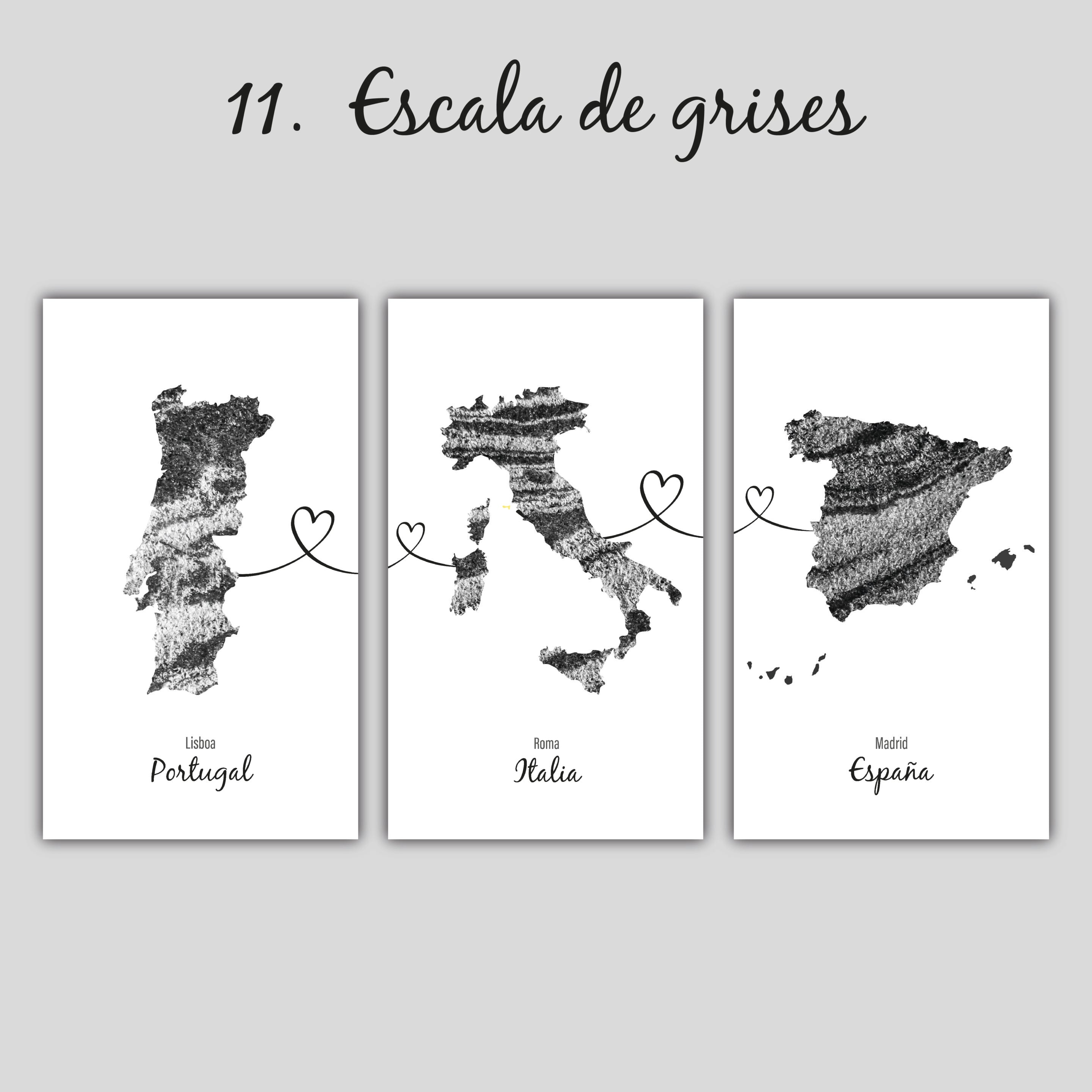 cuadros personalizados mapas de países