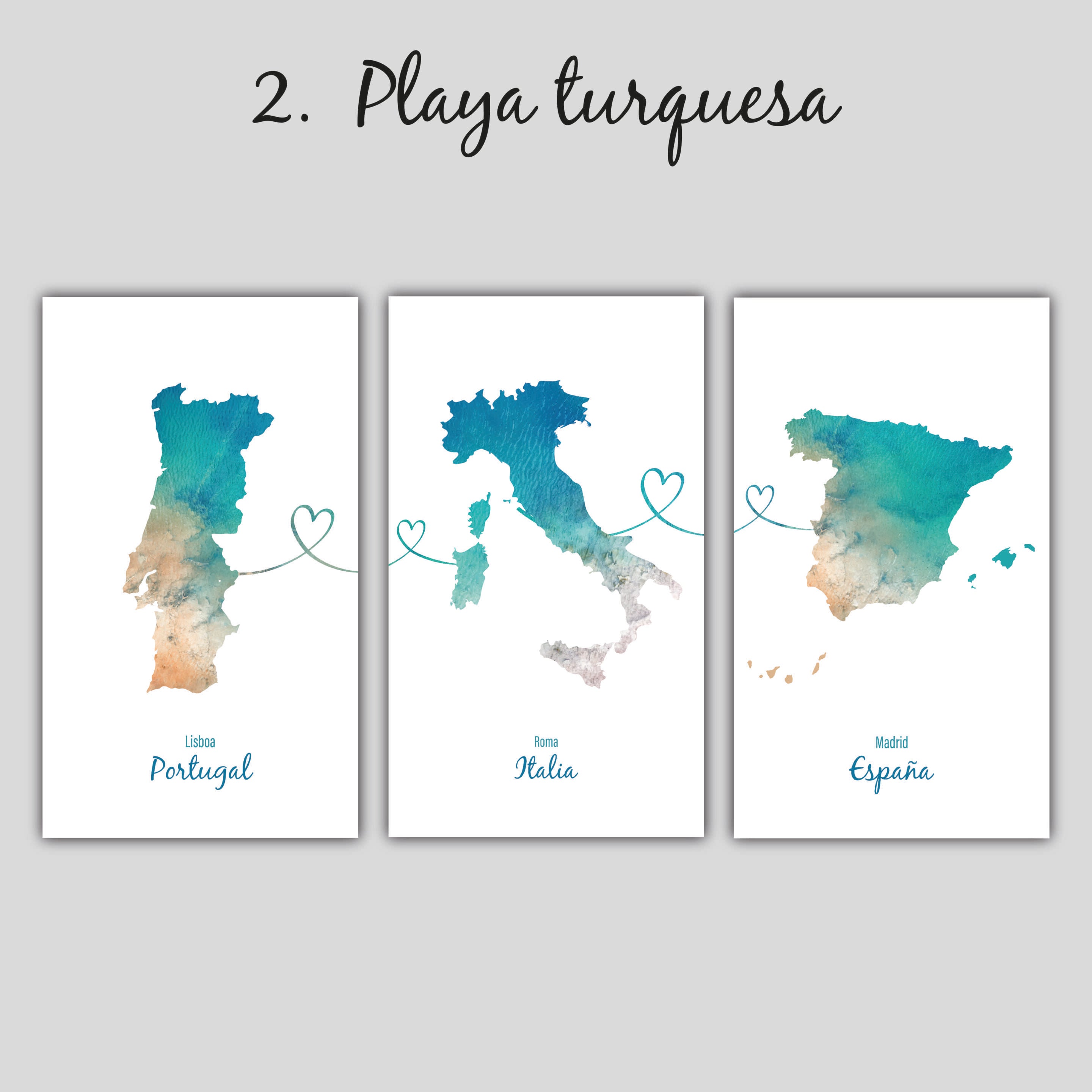 cuadros personalizados mapas de países