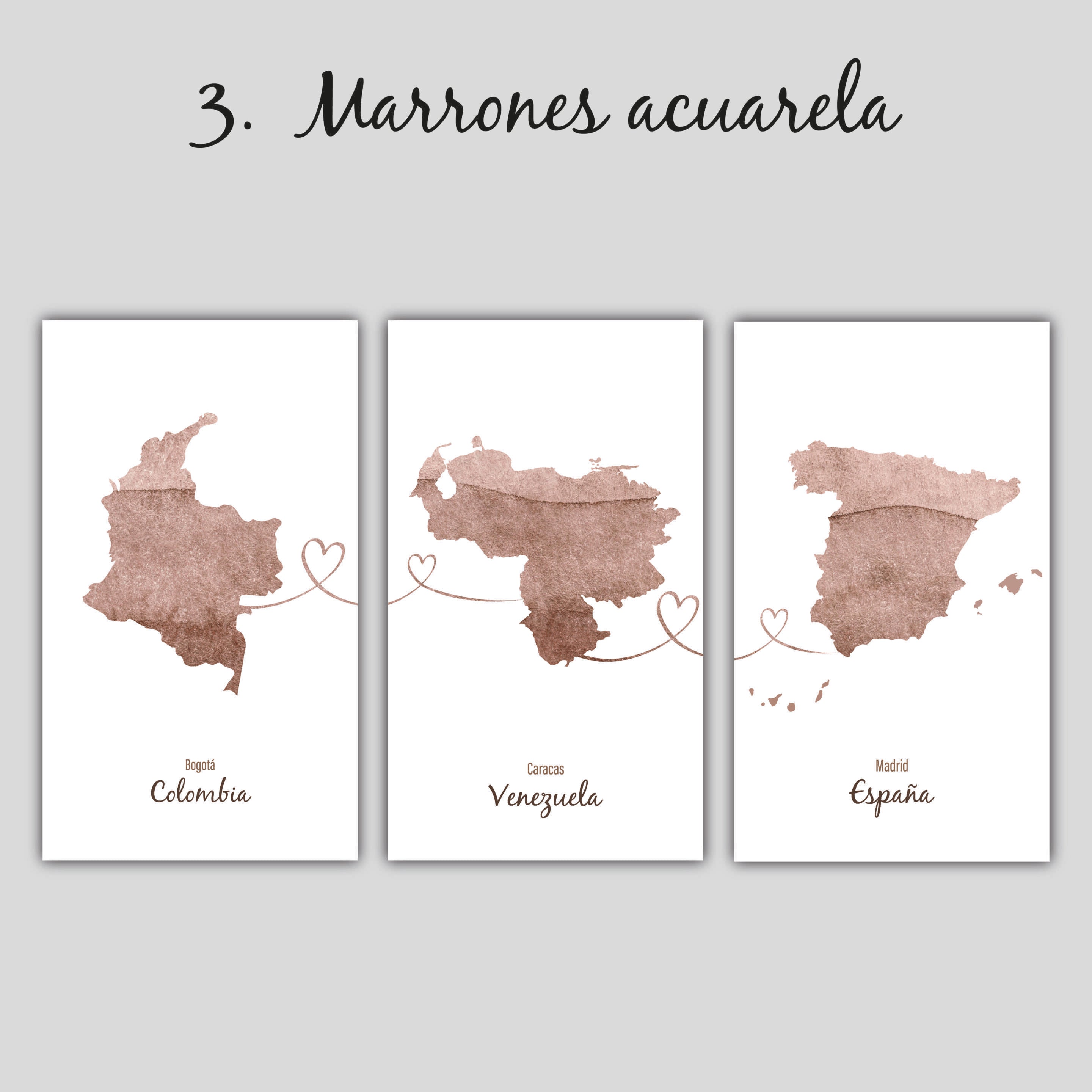 cuadros personalizados mapas de países