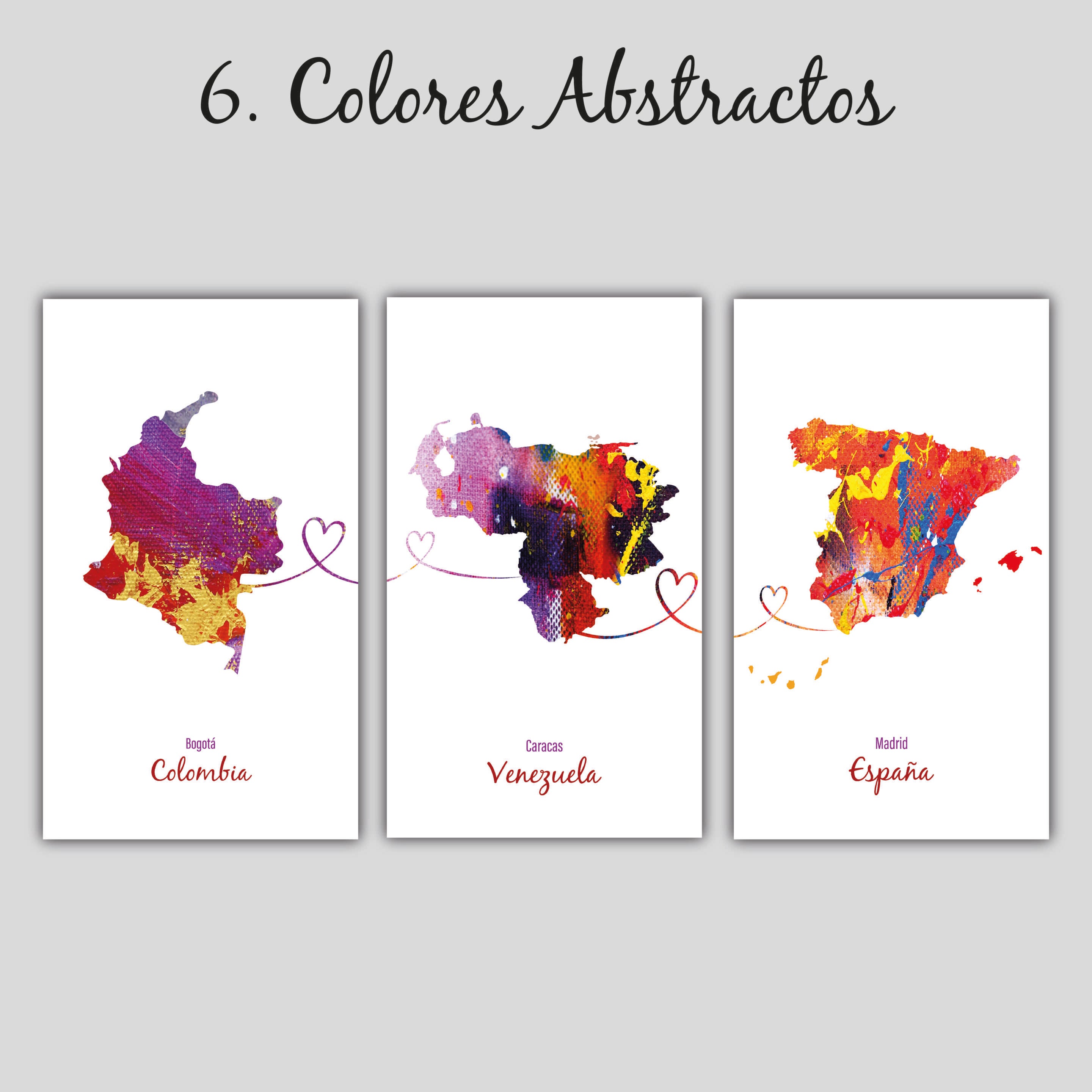 cuadros personalizados mapas de países