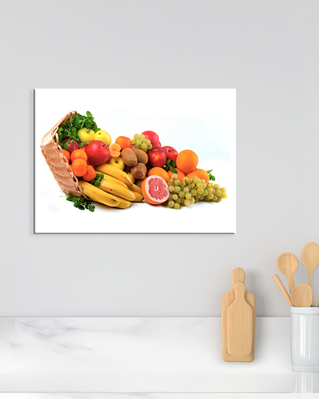 Cuadro decorativo de frutas frescas