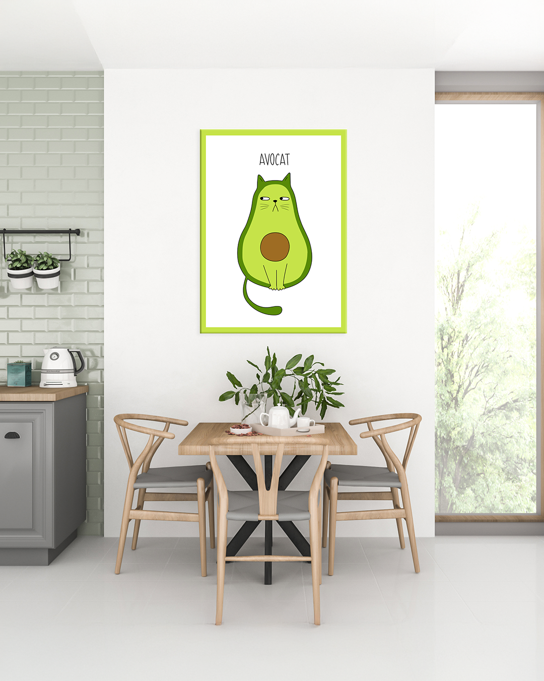 Cuadro decorativo divertido “Avocat”