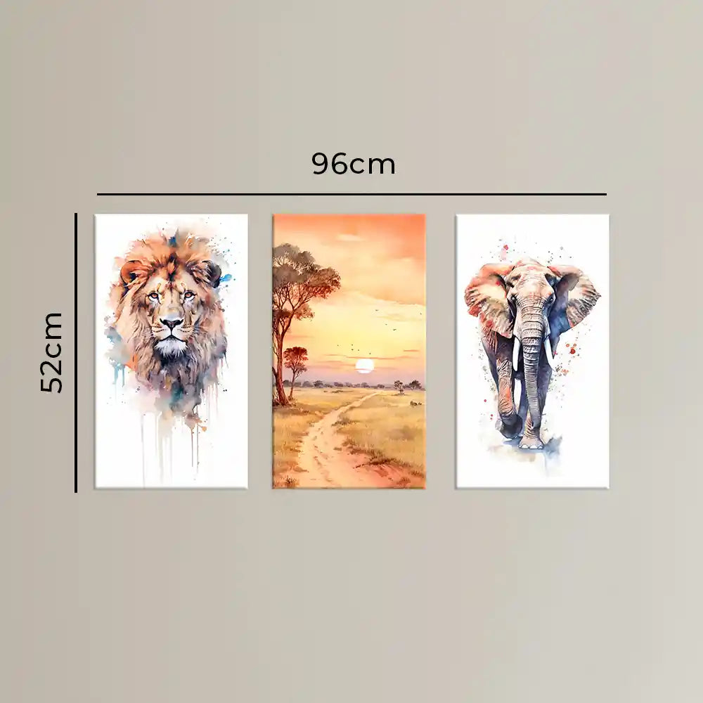 Cuadros Animales de África ilustración