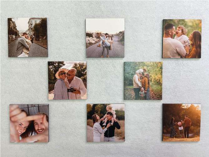 Cuadritos personalizados mini adhesivos