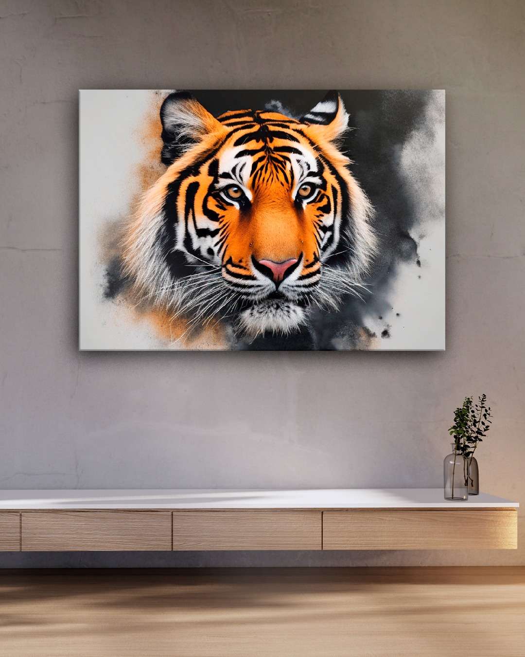 Cuadro retrato Tigre Abstracto