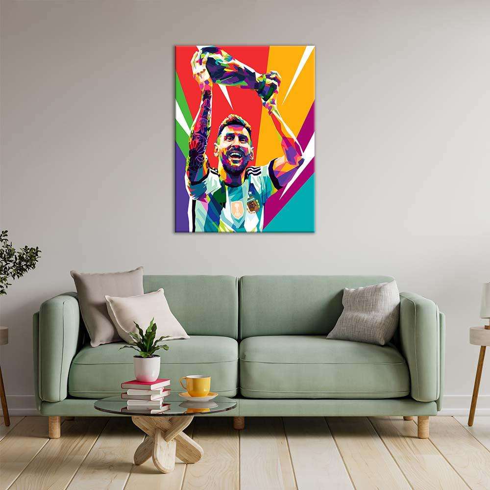 Cuadro pop art Messi