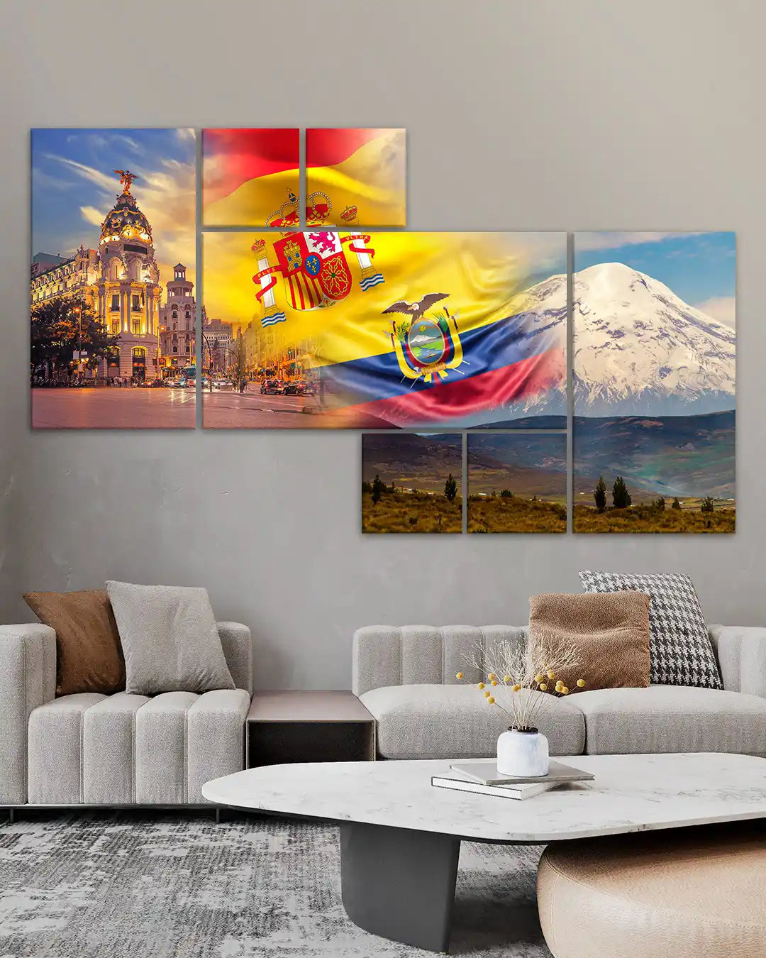 Cuadros de Ecuador y España