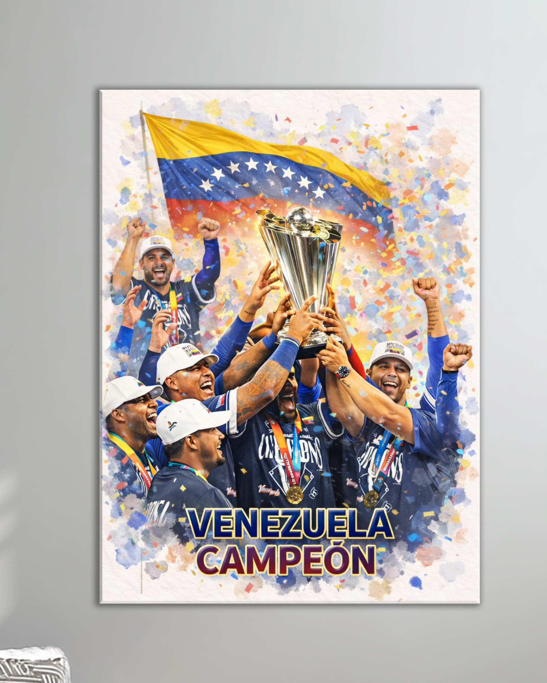 Cuadro Venezuela Campeón – Decoración deportiva