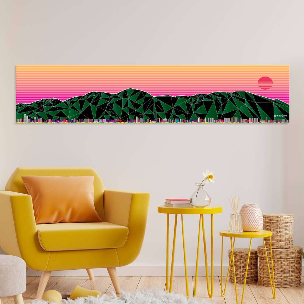 El Ávila estilo vaporwave