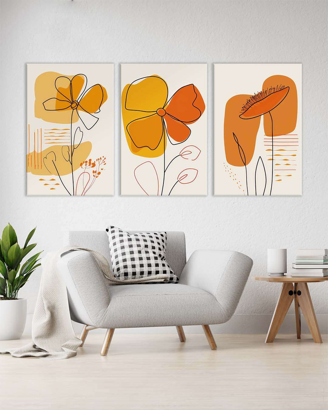 Flores en Tonalidades de Otoño
