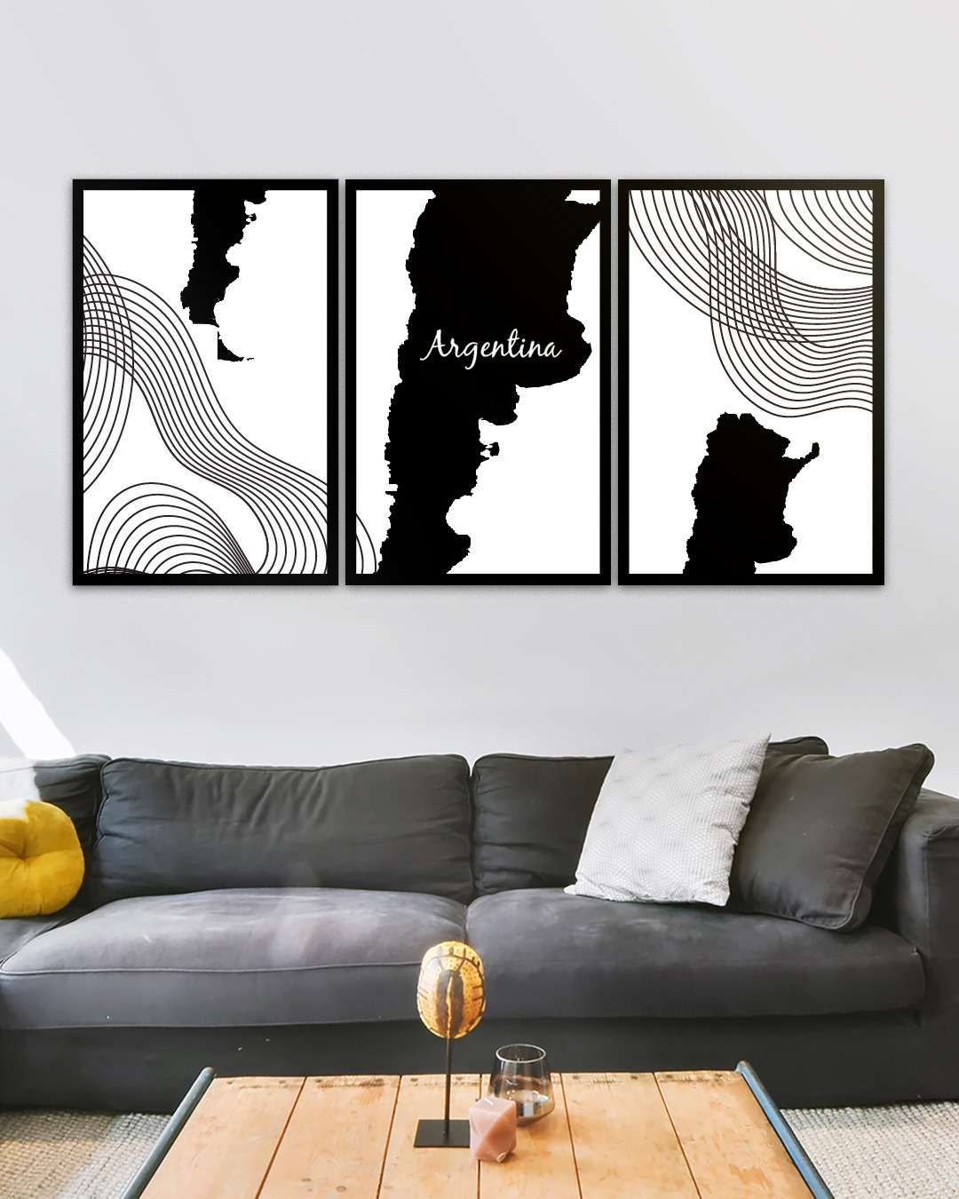 Mapa de Argentina Abstracto