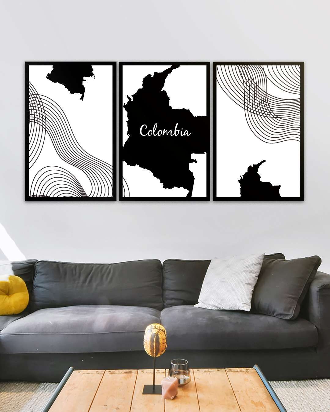 Mapa de Colombia Abstracto