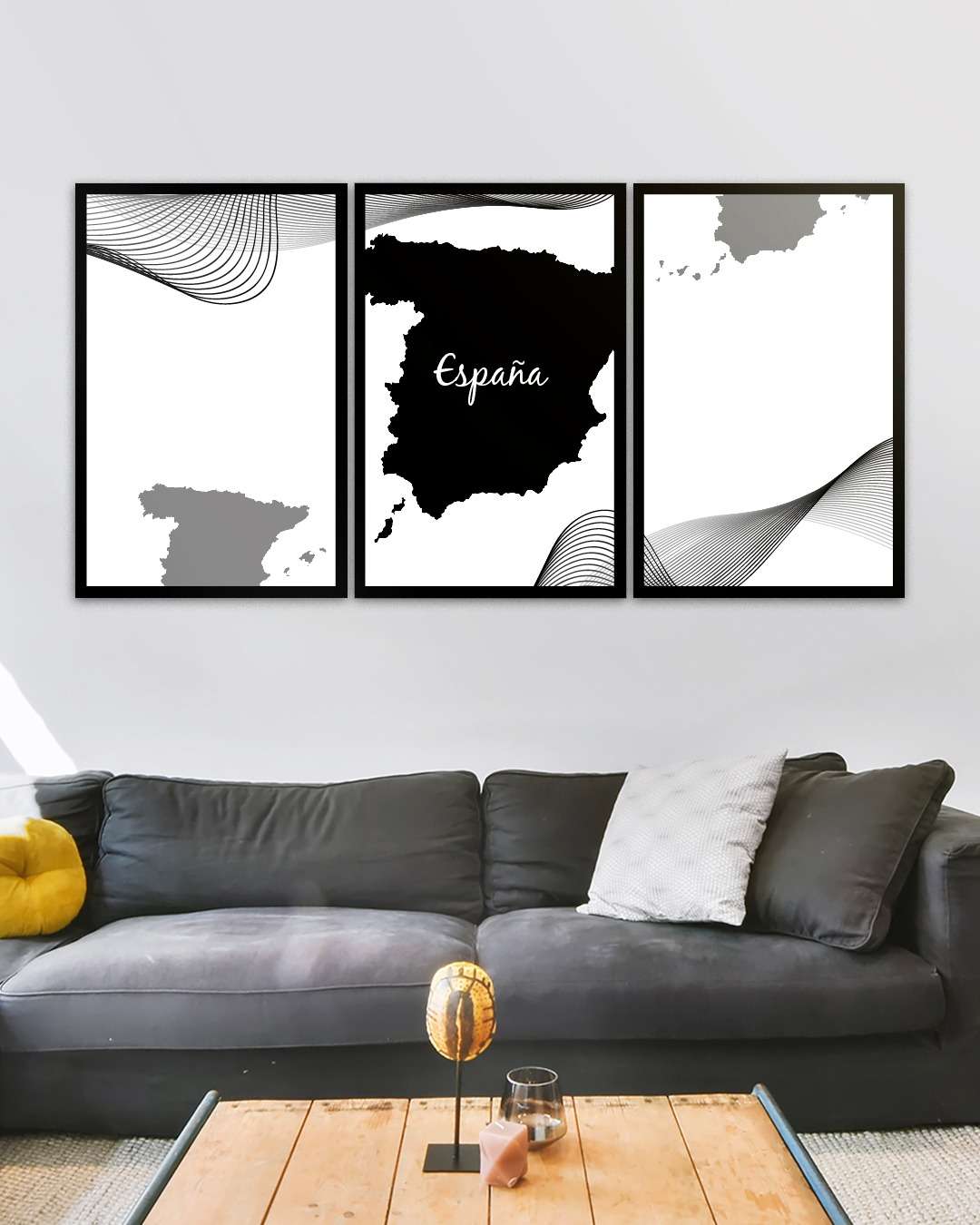 Mapa de España Abstracto