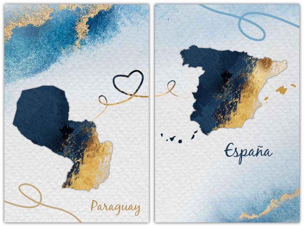 Mapa paises azules 2