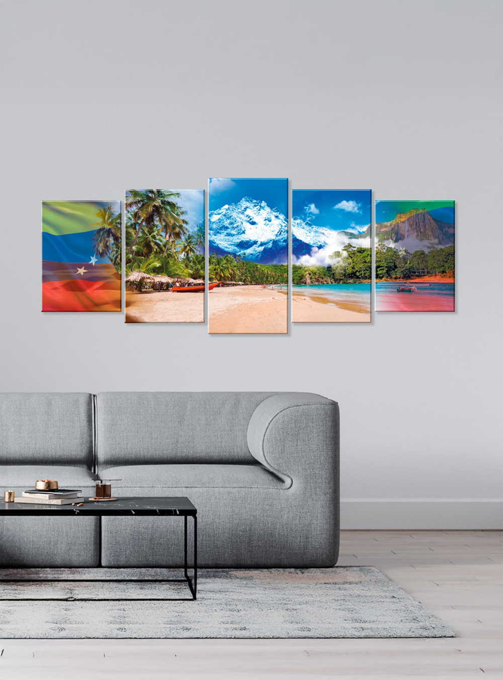 Médanos de Coro bandera de Venezuela y paisajes Venezolanos