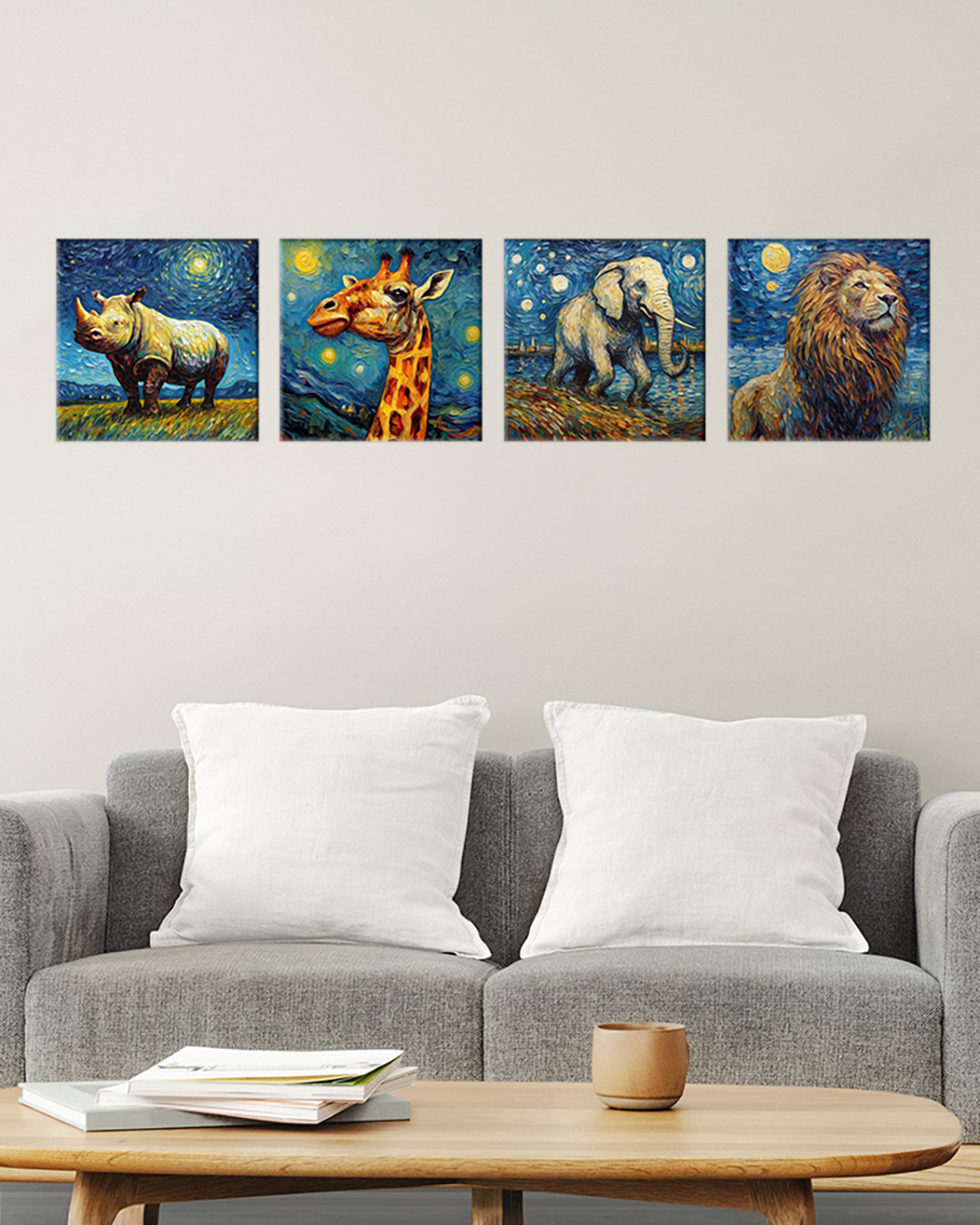Elefante estilo Van Gogh