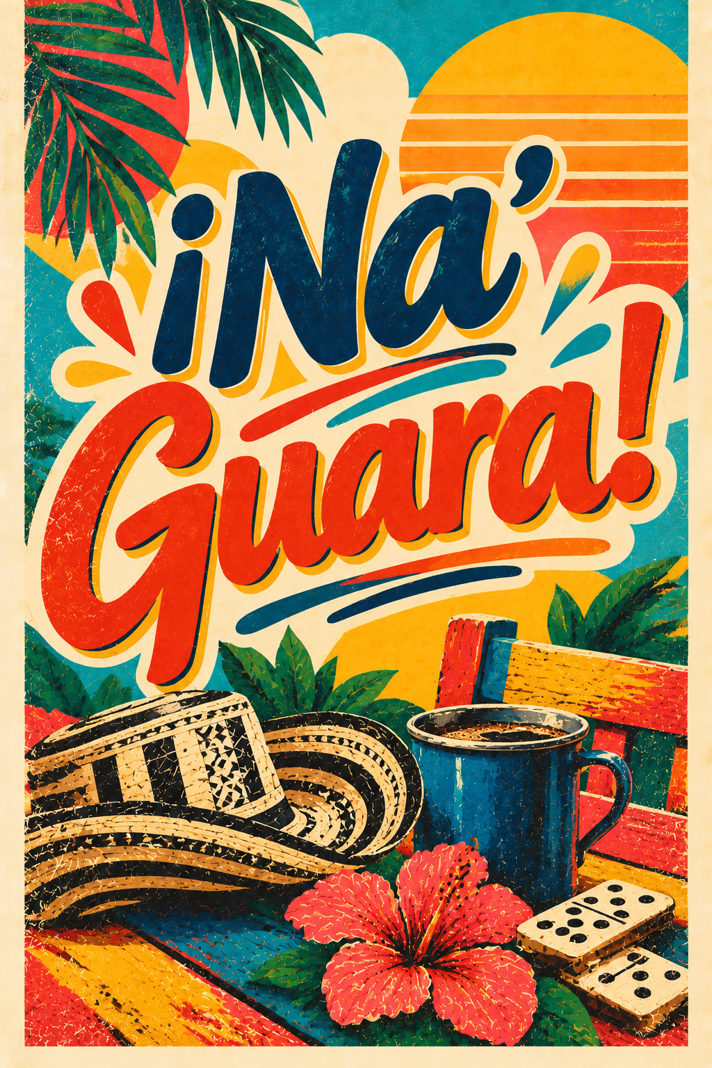 Cuadros de Venezuela Retro en 3 Piezas – Maracaibo, Na' Guará y Arepa Venezolana
