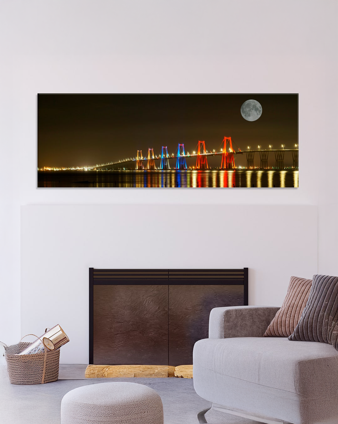 Panorámico Puente Maracaibo de Noche