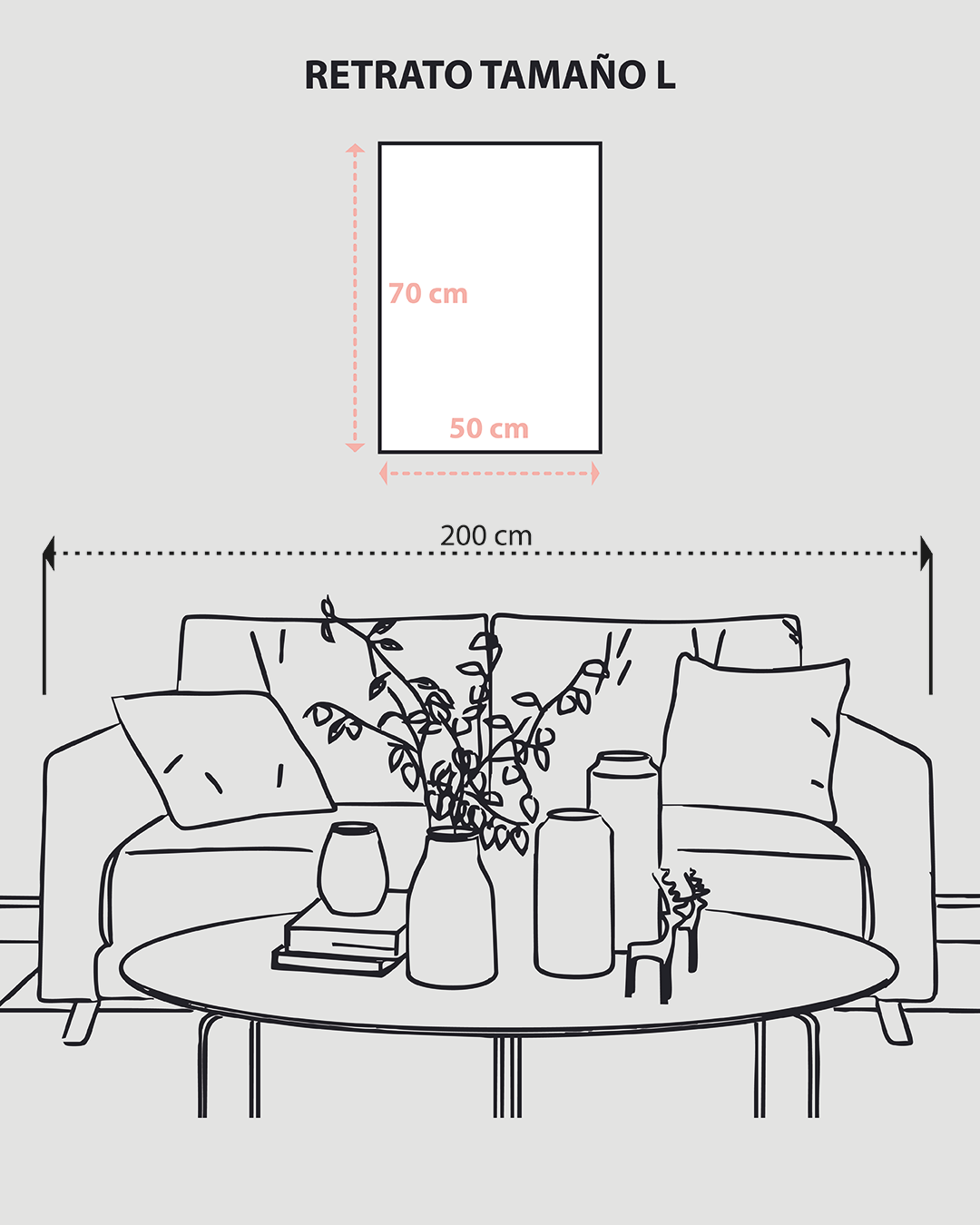 Cuadro retrato de un caballito de mar