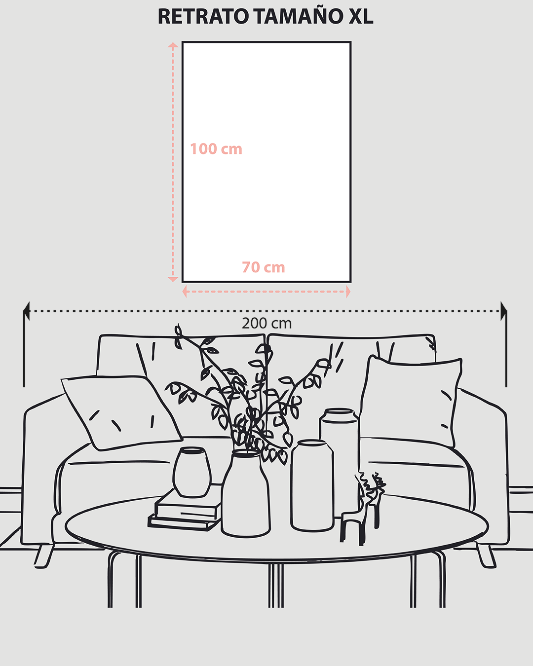 Cuadro retrato de un caballito de mar