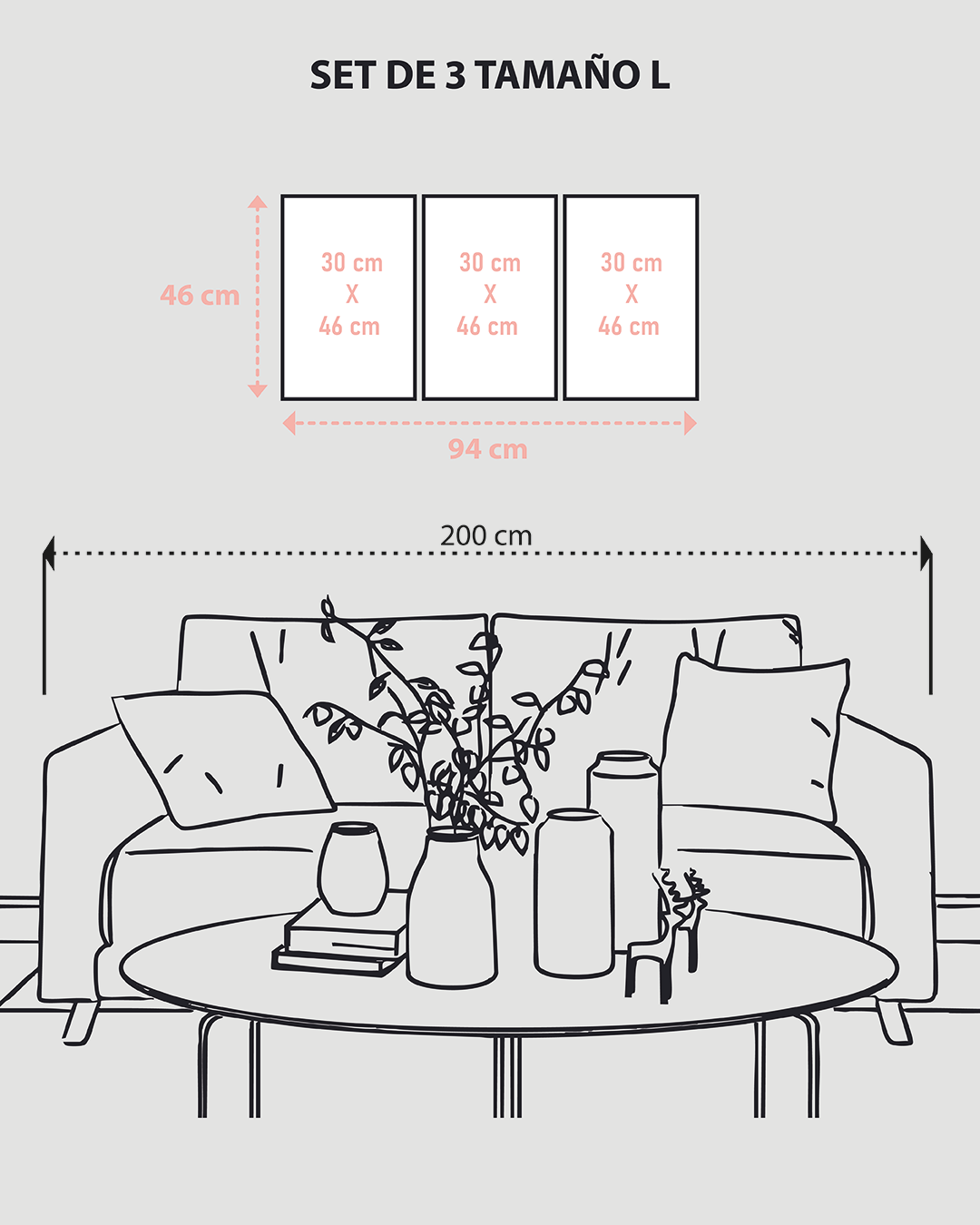 Paisajes en tonos rosa abstracto