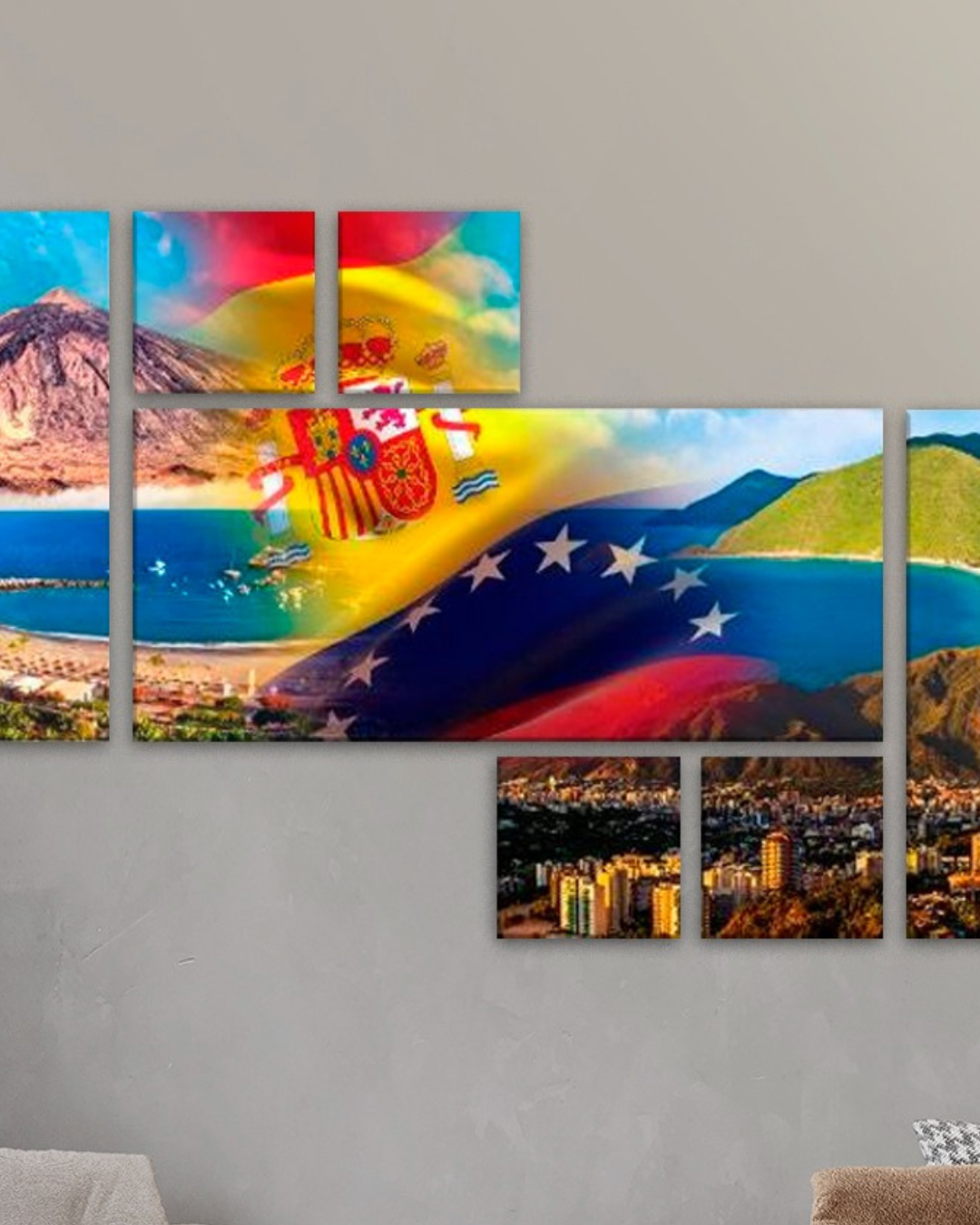 Fusión paisajes Venezuela y España