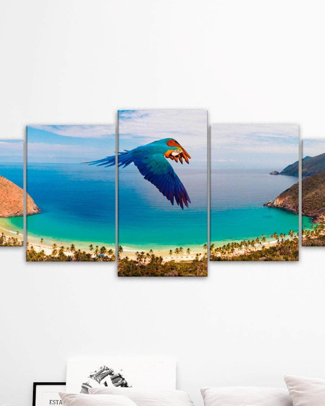 Set de 5 cuadros "Bahia de Cata"