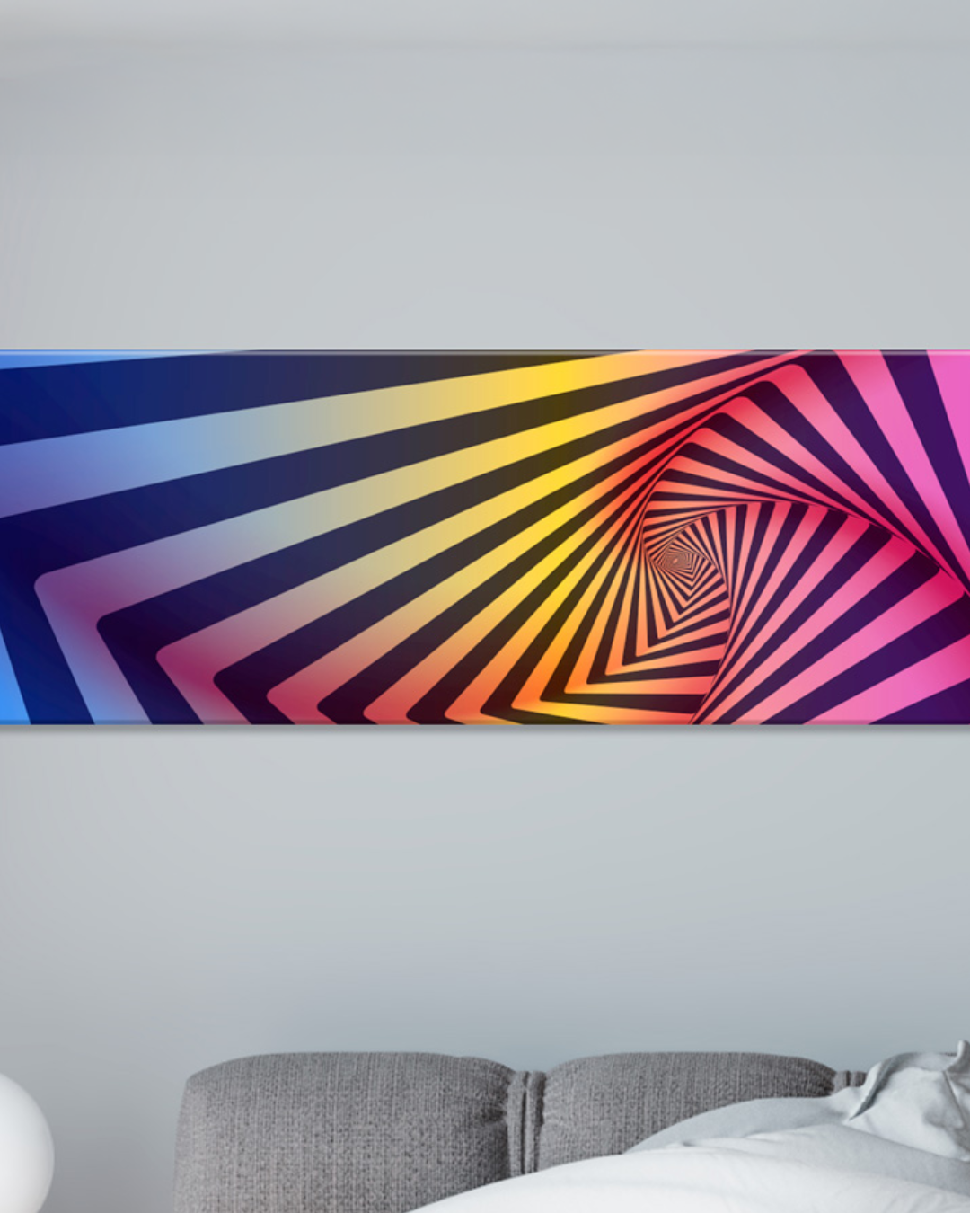 Panorámico abstracto de líneas hipnóticas