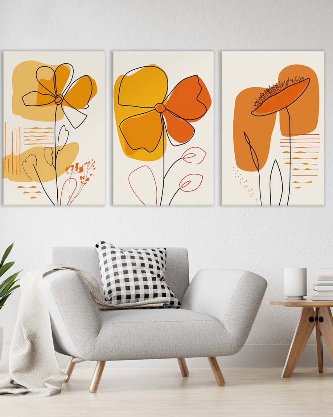 Flores en Tonalidades de Otoño