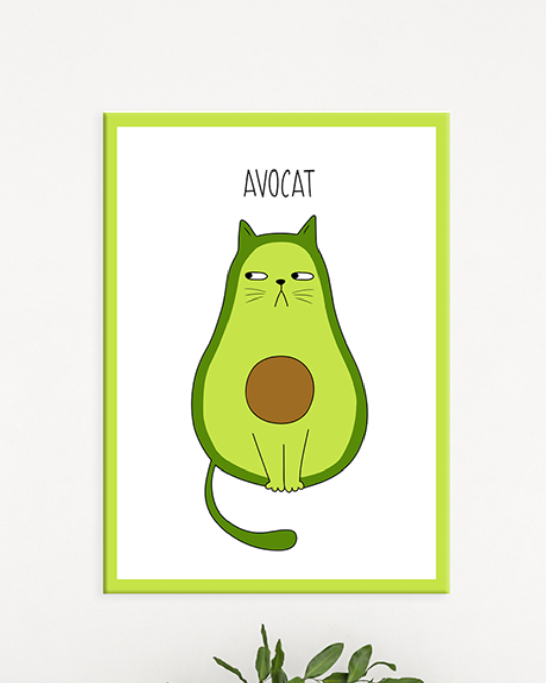 Cuadro decorativo divertido “Avocat”