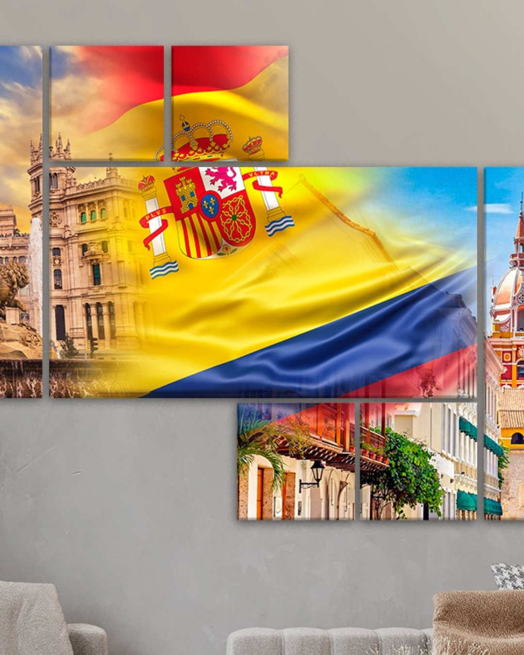 Fusión paisajes Colombia y España