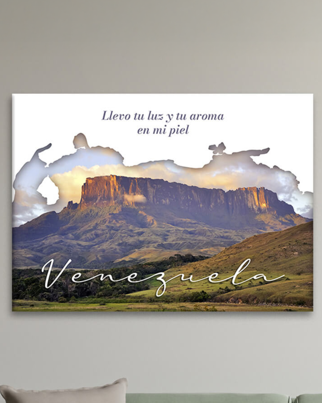 Cuadro del Tepuy y Mapa de Venezuela