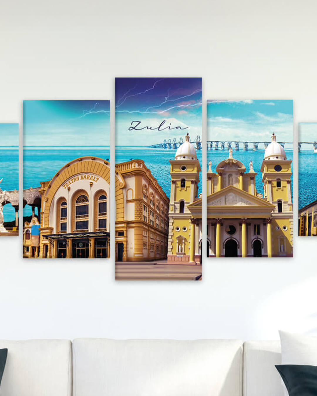Cuadros con paisajes de Maracaibo Zulia