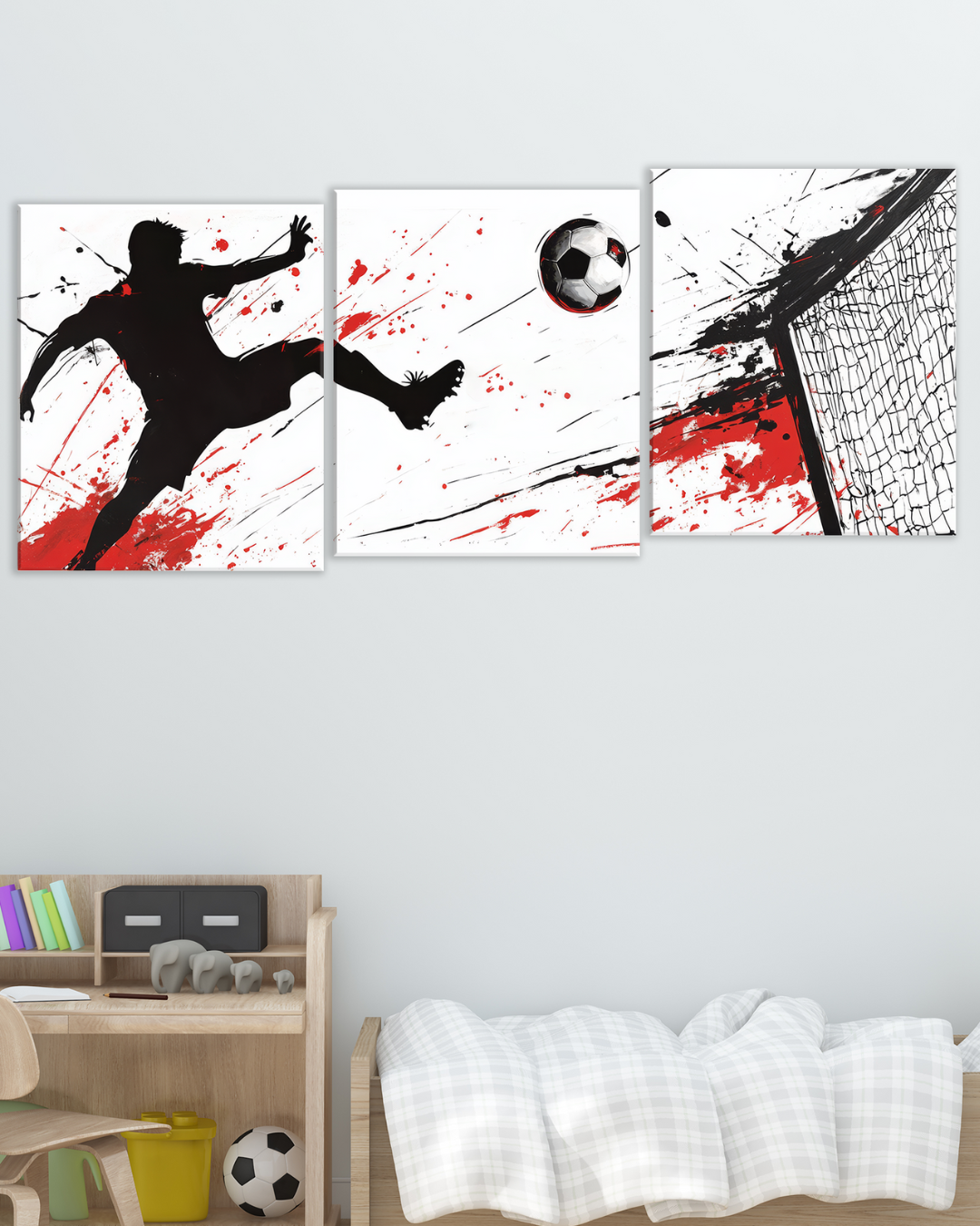 Cuadro Decorativo Futbolista en Acción