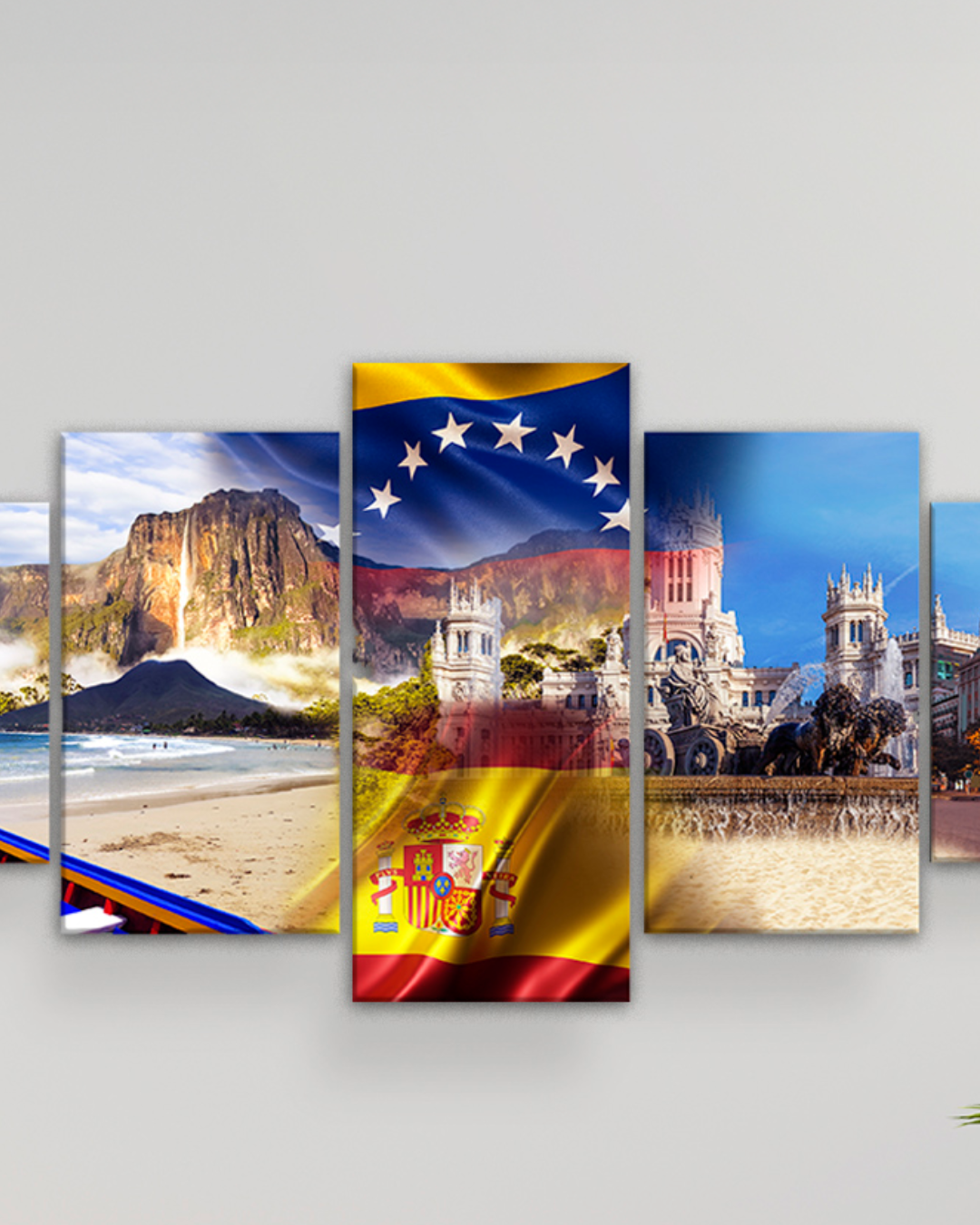 Fusión paisajes Venezuela España