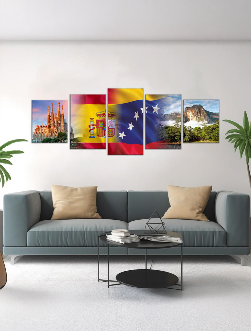 Cuadros Venezuela - Salto Angel y La Sagrada Familia - Barcelona