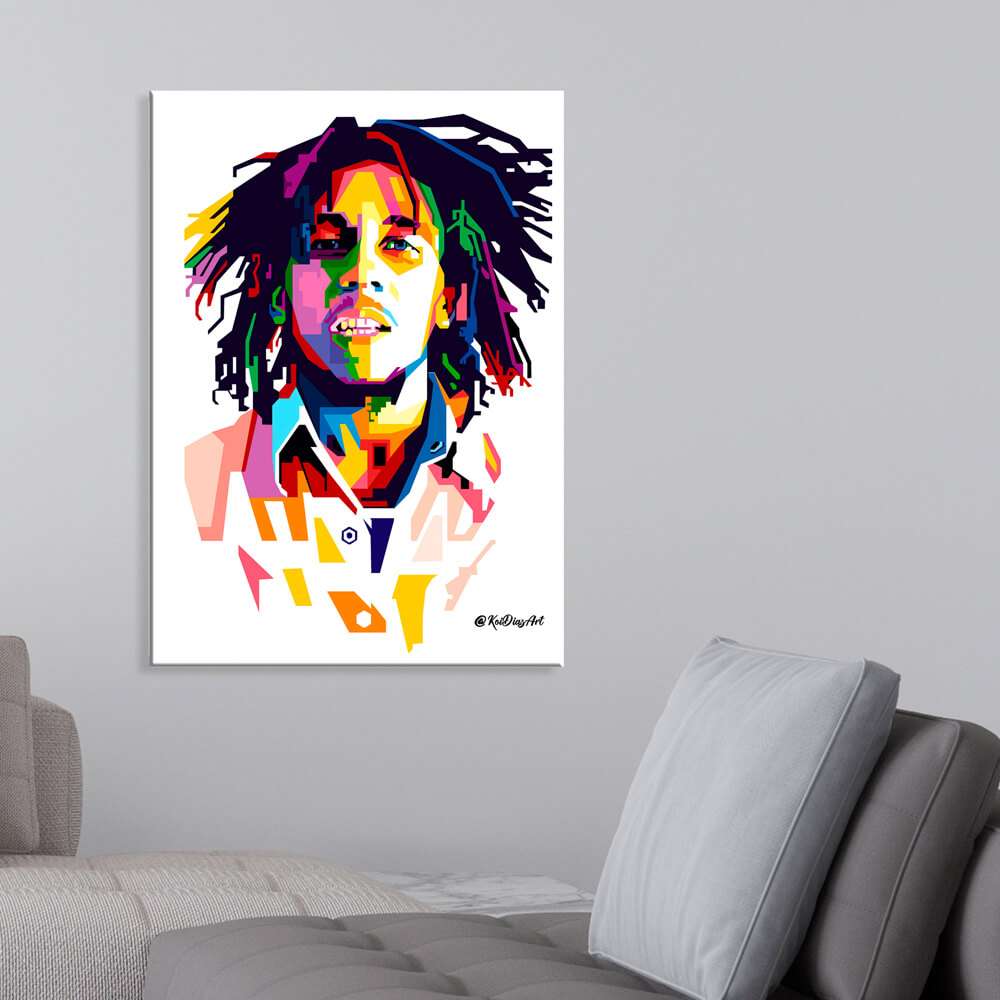 Bob Marley pop art moderno