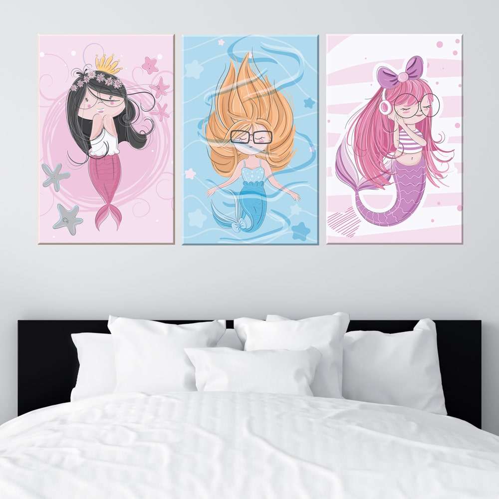 cuadro infantil sirenas