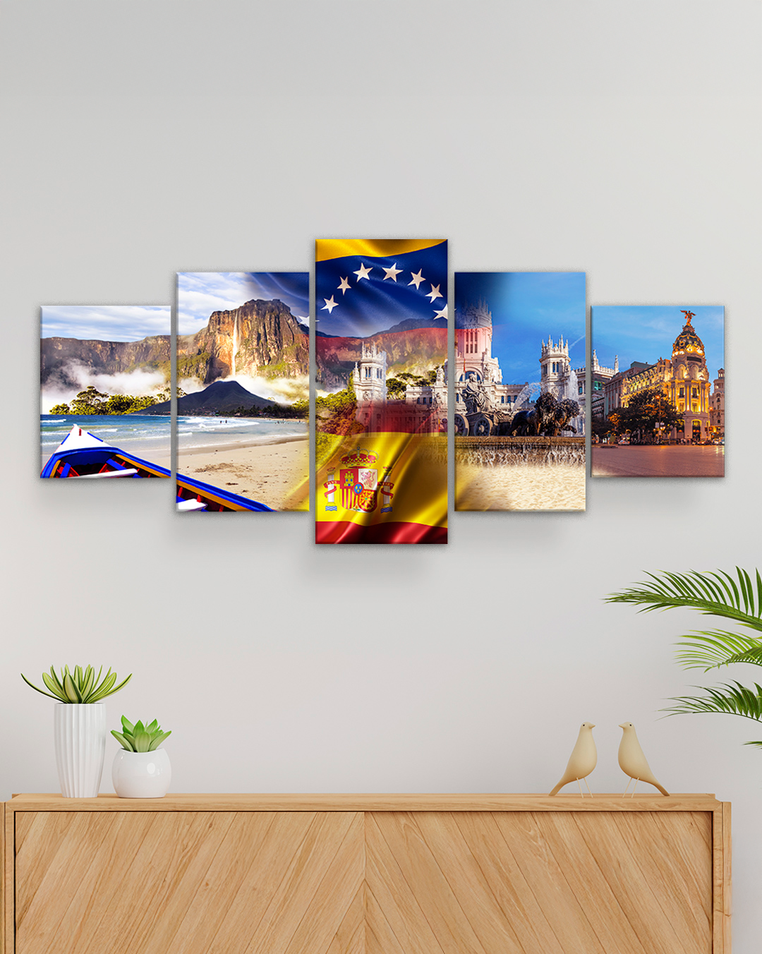 Fusión paisajes Venezuela España