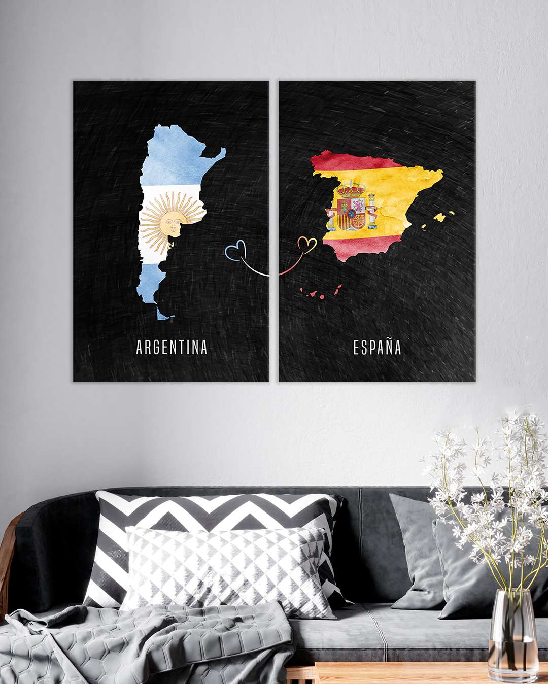 mapa paises argentina