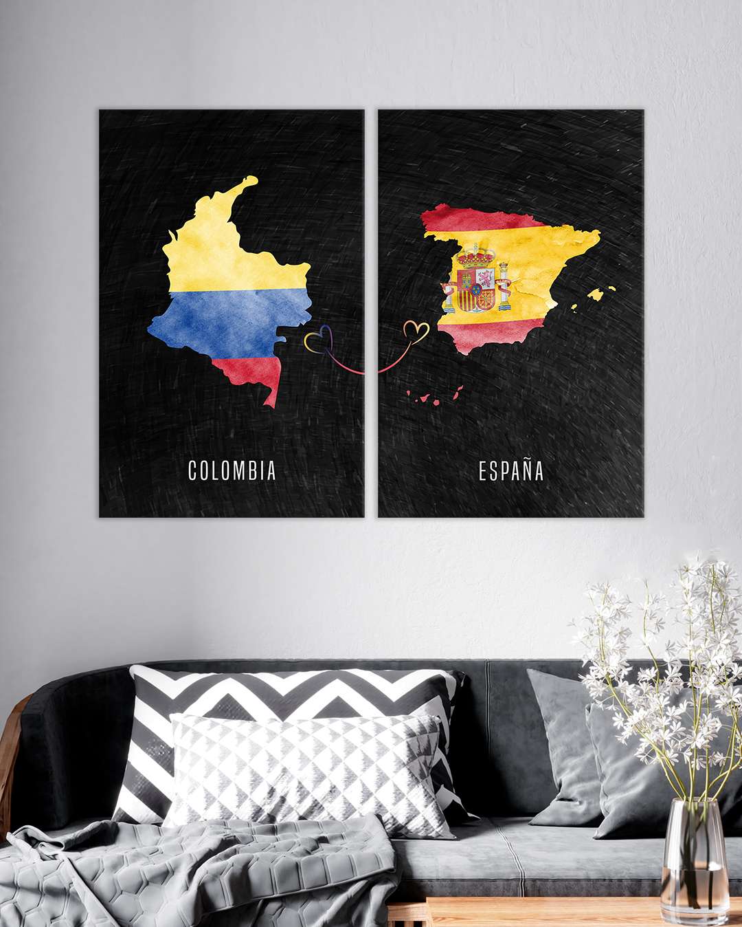 mapa paises colombia españa
