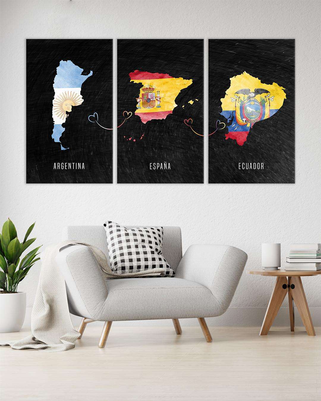 mapas con banderas