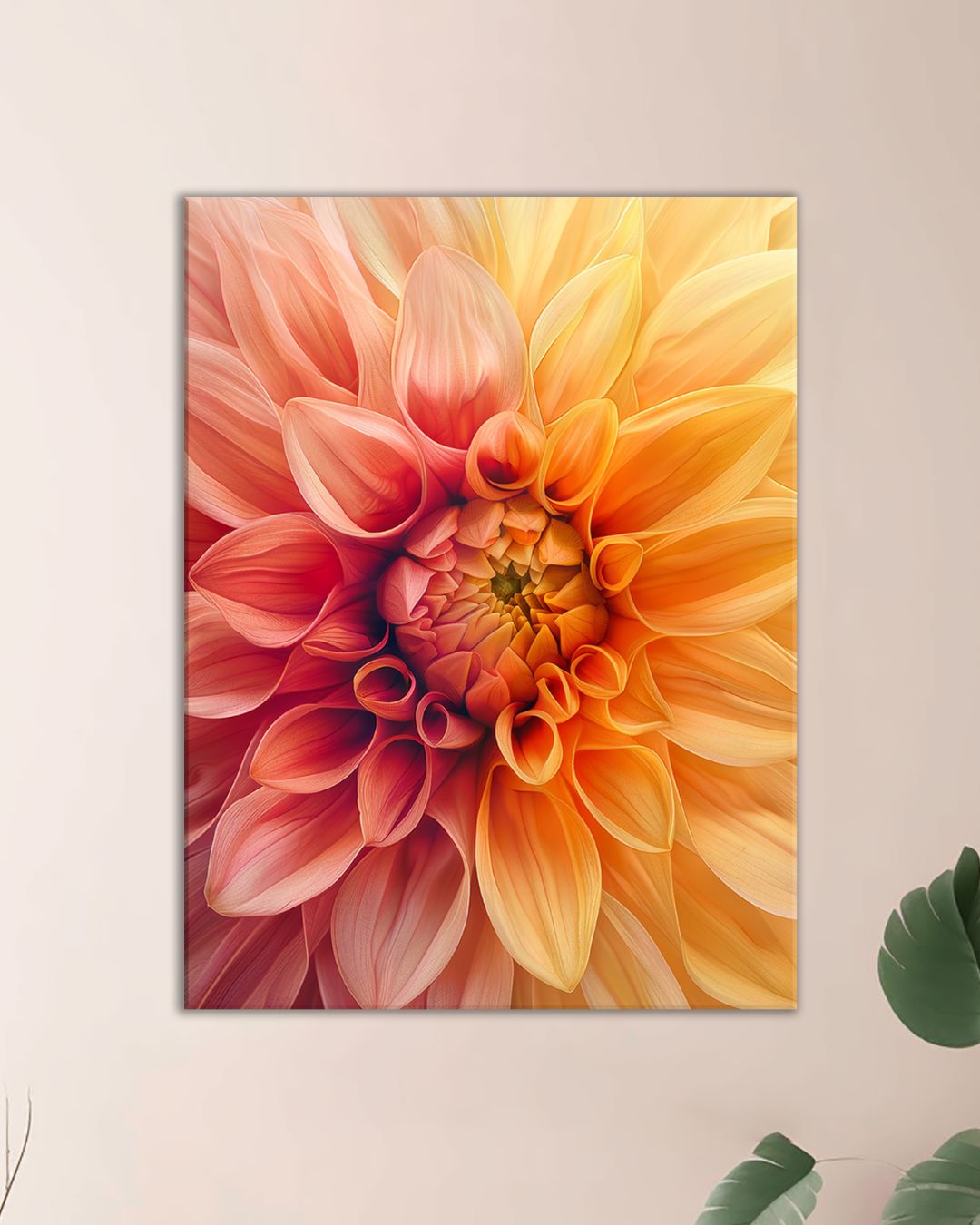 Cuadro Flor Naranja Amarilla