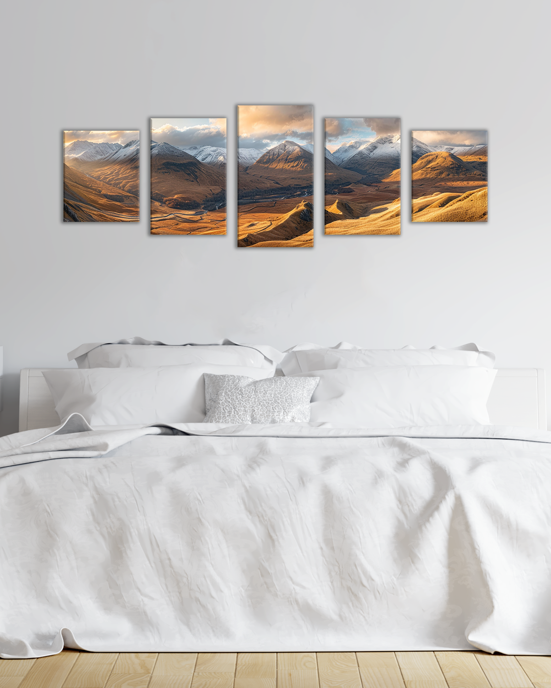 Cuadro Montañas Nevadas al Amanecer, Paisaje natural decorativo