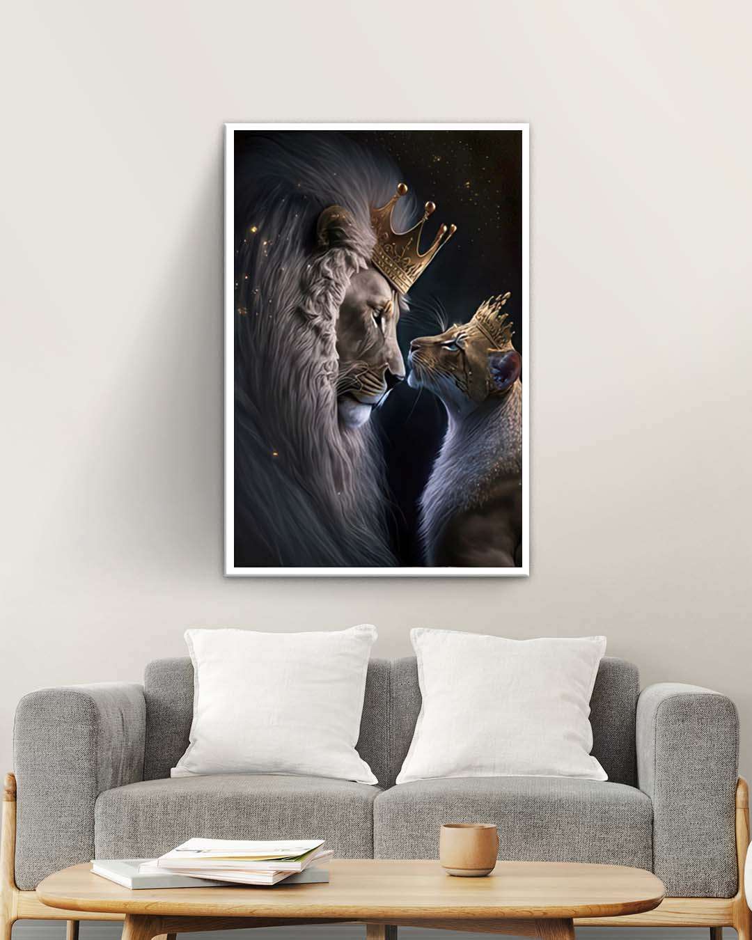 realeza majestuosa leon y leona