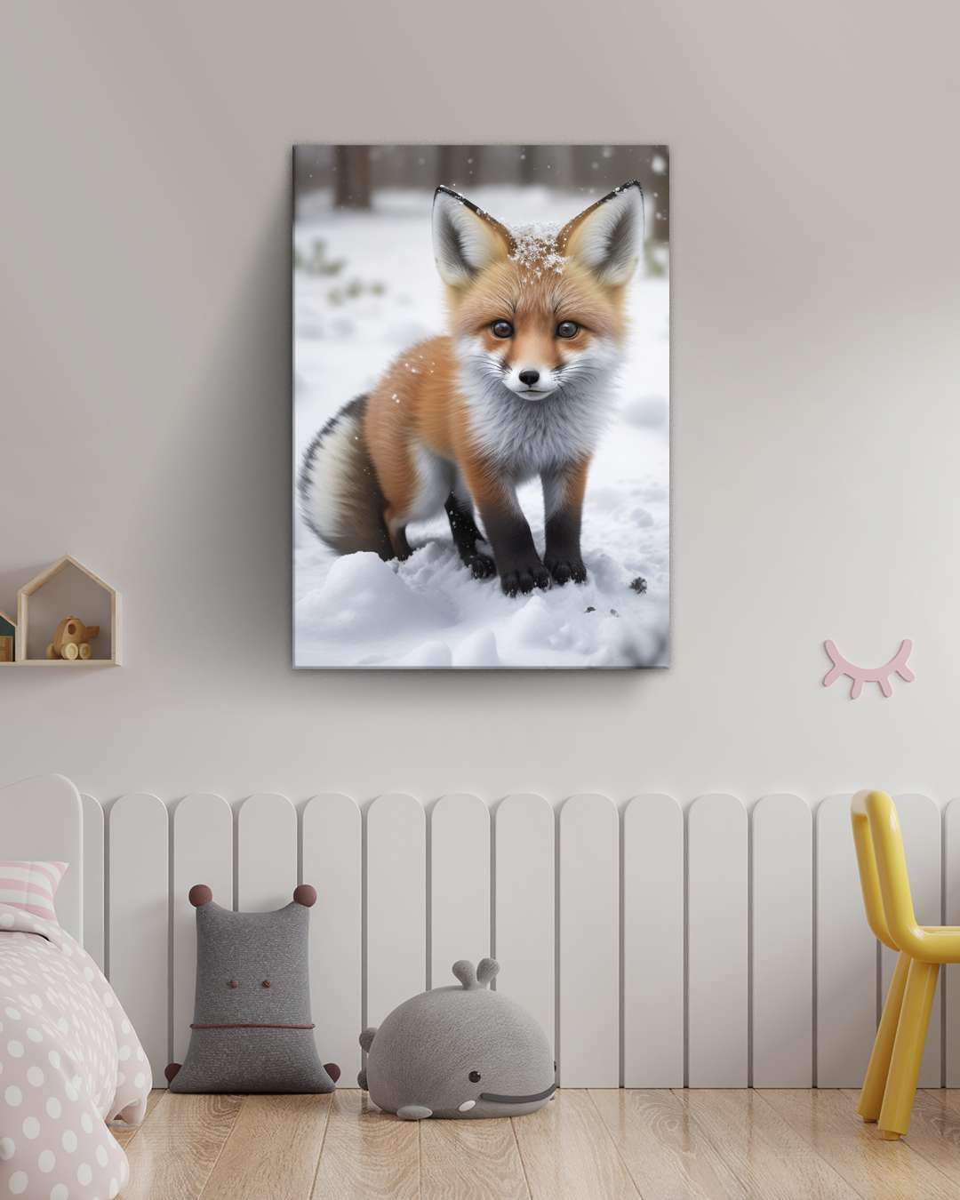 Zorro entre Copos de Nieve