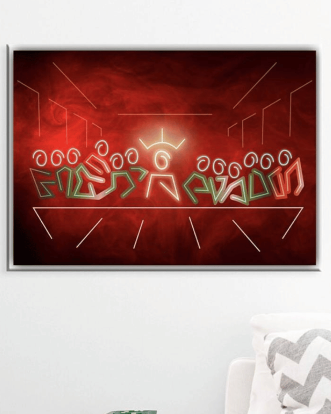 Cuadro La Última Cena Ilustración Diseño Exclusivo