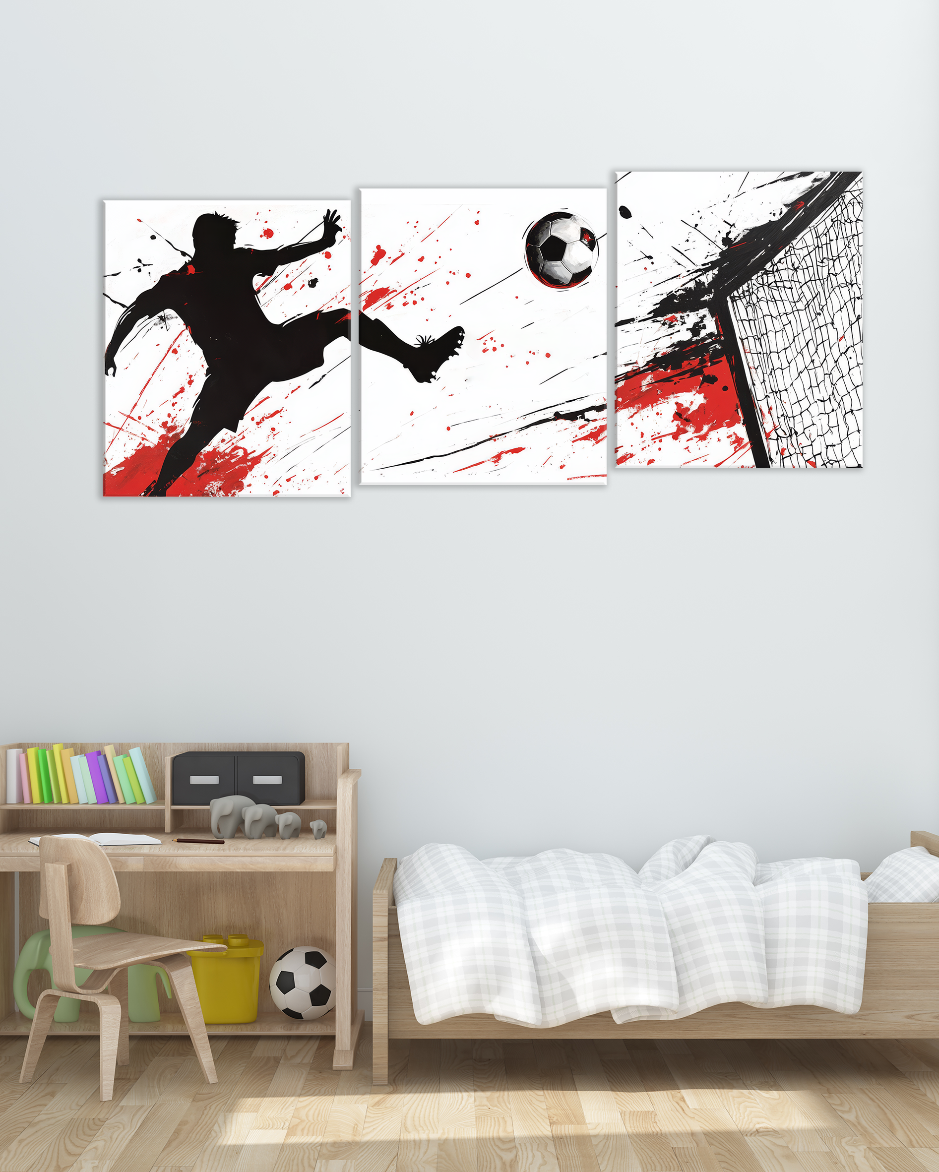 Cuadro Decorativo Futbolista en Acción